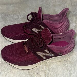 New Balance Red Athletic Shoes with Mesh Upper